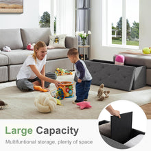 Load image into Gallery viewer, Casabay Storage Ottoman Bench, 30 Inches Foldable Storage Footrest with Padded Seat for Bedroom End of Bed, Living Room
