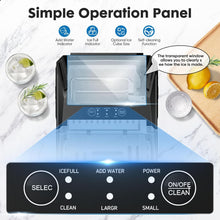 Load image into Gallery viewer, Casabay Portable Ice Maker, 9 Cubes in 6 Mins, 26 lbs/Day, Self-Cleaning, 2 Bullet Sizes, for Home &amp; Office
