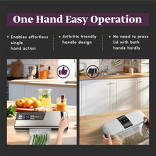 Load image into Gallery viewer, Vacuum Sealer Machine Powerful 95kPa 140W One Hand Operation Food Sealer Built-in Cutter &amp; Countdown Display Double Seal Strip with 2 Bag Rolls, 5PCS Pre-cut Bags, PULSE &amp; Marinate Enabled
