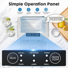 Load image into Gallery viewer, Casabay Portable Ice Maker, 9 Cubes in 6 Mins, 26 lbs/Day, Self-Cleaning, 2 Bullet Sizes, for Home &amp; Office (White)
