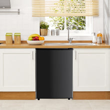 Load image into Gallery viewer, Casabay Mini Fridge with Freezer 3.2 Cu.Ft Compact Dorm Refrigerator for Kitchen, Office, Bedroom, Removable Glass Shelves Adjustable Thermostat Low Noise, 17.5&quot; D x 17.7&quot; W x 31.5&quot; H
