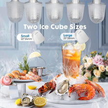 Load image into Gallery viewer, Casabay Portable Ice Maker, 9 Cubes in 6 Mins, 26 lbs/Day, Self-Cleaning, 2 Bullet Sizes, for Home &amp; Office (White)
