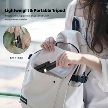 Load image into Gallery viewer, Bigleap 3-in-1 Bluetooth Selfie Stick &amp; Tripod (1.7M) - Wireless Remote, 360° Rotation Phone Mount for Streaming, Vlog, Travel
