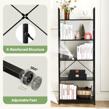 Load image into Gallery viewer, Casabay Book Shelf, 5-Tier Tall Bookcase with Steel Frame for Bedroom, Living Room, Kitchen or Home Office
