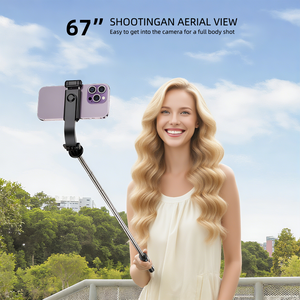 Bigleap 3-in-1 Bluetooth Selfie Stick & Tripod (1.7M) - Wireless Remote, 360° Rotation Phone Mount for Streaming, Vlog, Travel