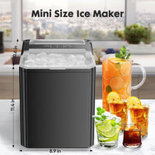 Load image into Gallery viewer, Casabay Portable Ice Maker, 9 Cubes in 6 Mins, 26 lbs/Day, Self-Cleaning, 2 Bullet Sizes, for Home &amp; Office

