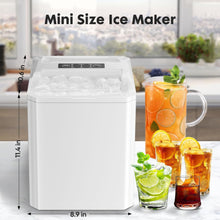 Load image into Gallery viewer, Casabay Portable Ice Maker, 9 Cubes in 6 Mins, 26 lbs/Day, Self-Cleaning, 2 Bullet Sizes, for Home &amp; Office (White)

