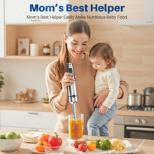 Load image into Gallery viewer, Casabay Immersion Blender - 15 Speed Hand Held 1100W 2-in-1 Stainless Steel with Full Copper Motor, Turbo Mode Hand Mixer, Blade with Anti-Scratch Coating
