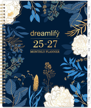 Load image into Gallery viewer, 2025-2027 Monthly Planner - 2 Year Monthly Planner/Calendar 2025-2027, Academic Planner 2025-2027, Jul 2025 - Jun 2027, 11&quot; x 9&quot;, 24 Months, Tabs, Back Pocket, Holidays, Twin-Wire Binding, Note Pages
