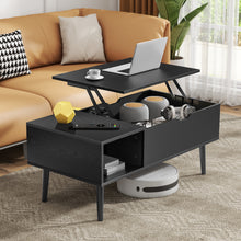 Load image into Gallery viewer, Lift Top Coffee Tables for Living Room, Small Modern Wooden Center Tables with Storage Shelf and Hidden Compartment
