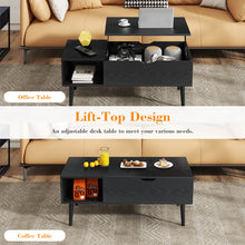 Load image into Gallery viewer, Lift Top Coffee Tables for Living Room, Small Modern Wooden Center Tables with Storage Shelf and Hidden Compartment
