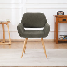 Load image into Gallery viewer, Casabay Dining Chair Mid-Century Side Chair with Upholstered Padded Seats &amp; Wooden Legs for Kitchen Living Dining Room (Green)
