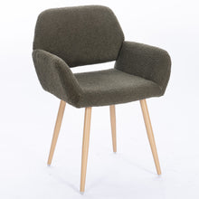 Load image into Gallery viewer, Casabay Dining Chair Mid-Century Side Chair with Upholstered Padded Seats &amp; Wooden Legs for Kitchen Living Dining Room (Green)

