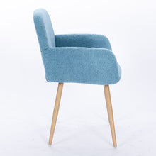 Load image into Gallery viewer, Casabay Dining Chair Mid-Century Side Chair with Upholstered Padded Seats &amp; Wooden Legs for Kitchen Living Dining Room (Blue)
