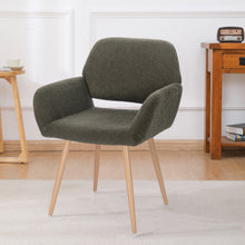 Load image into Gallery viewer, Casabay Dining Chair Mid-Century Side Chair with Upholstered Padded Seats &amp; Wooden Legs for Kitchen Living Dining Room (Green)
