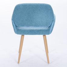 Load image into Gallery viewer, Casabay Dining Chair Mid-Century Side Chair with Upholstered Padded Seats &amp; Wooden Legs for Kitchen Living Dining Room (Blue)
