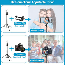 Load image into Gallery viewer, 9 inch Ring Light with Stand and Phone Holder, 50&quot; Tripod with Remote
