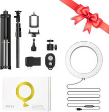 Load image into Gallery viewer, 9 inch Ring Light with Stand and Phone Holder, 50&quot; Tripod with Remote
